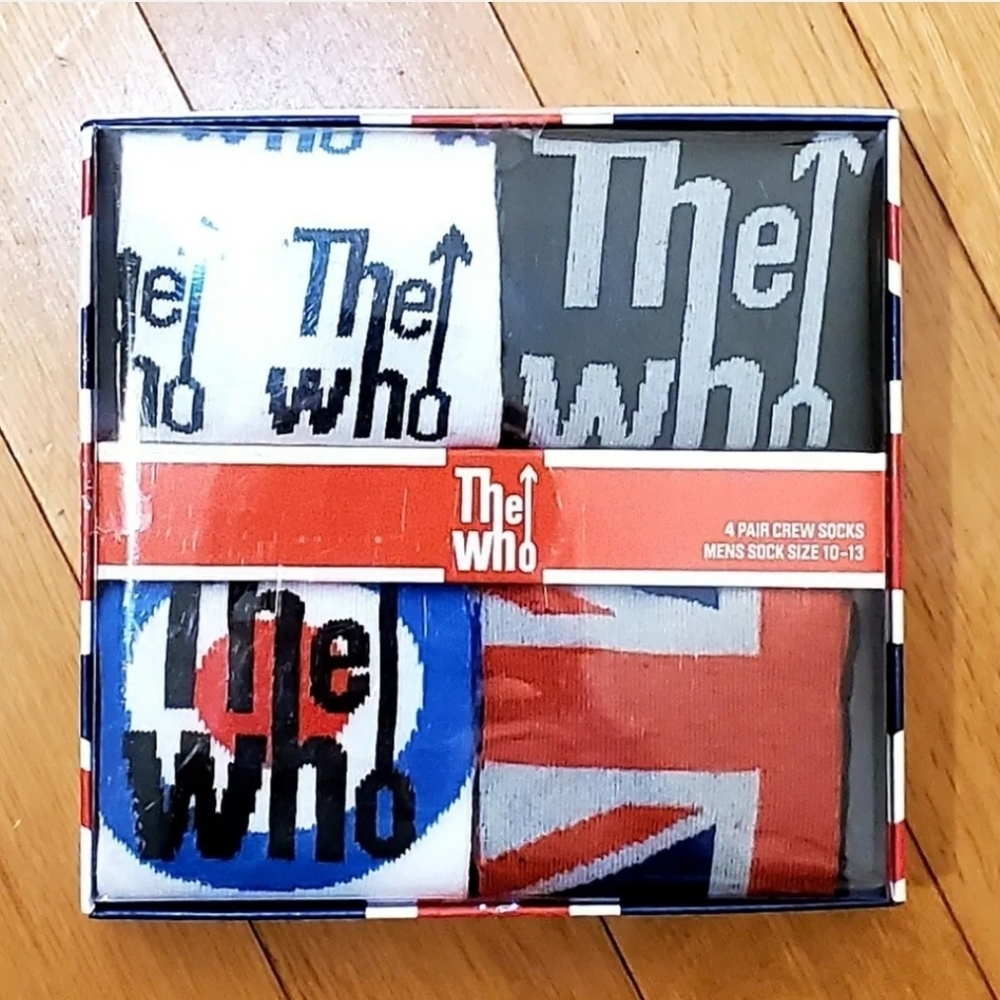 The Who Crew Socks 4‎ Pairs Gift Pack New Men's
